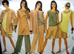 1175 EZ UNLINED JACKET,TUNIC, TOP, SHORTS,PANTS PATTERN 8-12